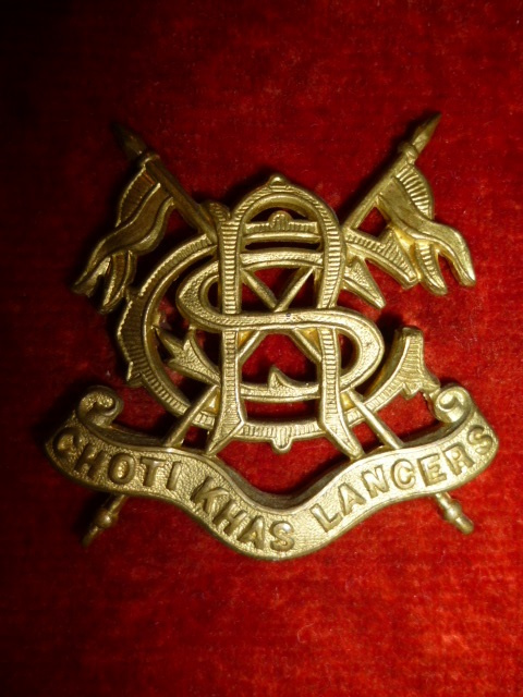 India - Choti Khas Lancers Cap Badge   